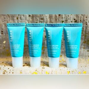 4x~Paula’s Choice~CLEAR~Ultra-Light Hydrating Fluid~SPF 30+~Travel Size~NWOB~